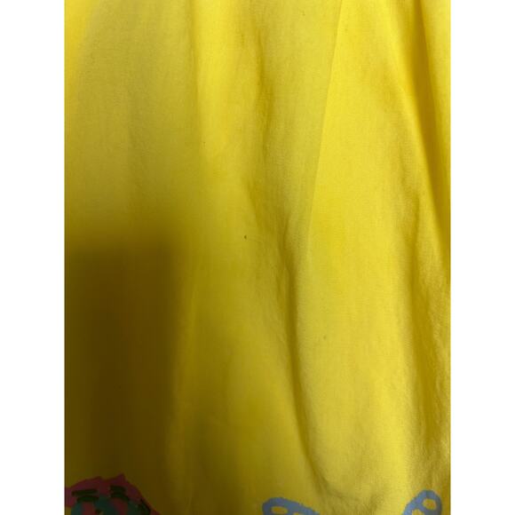 MINI BODEN YELLOW SLEEVELESS A-LINE DRESS, BUTTERFLY EMBROIDERY, SIZE 2/3 - Picture 3 of 7